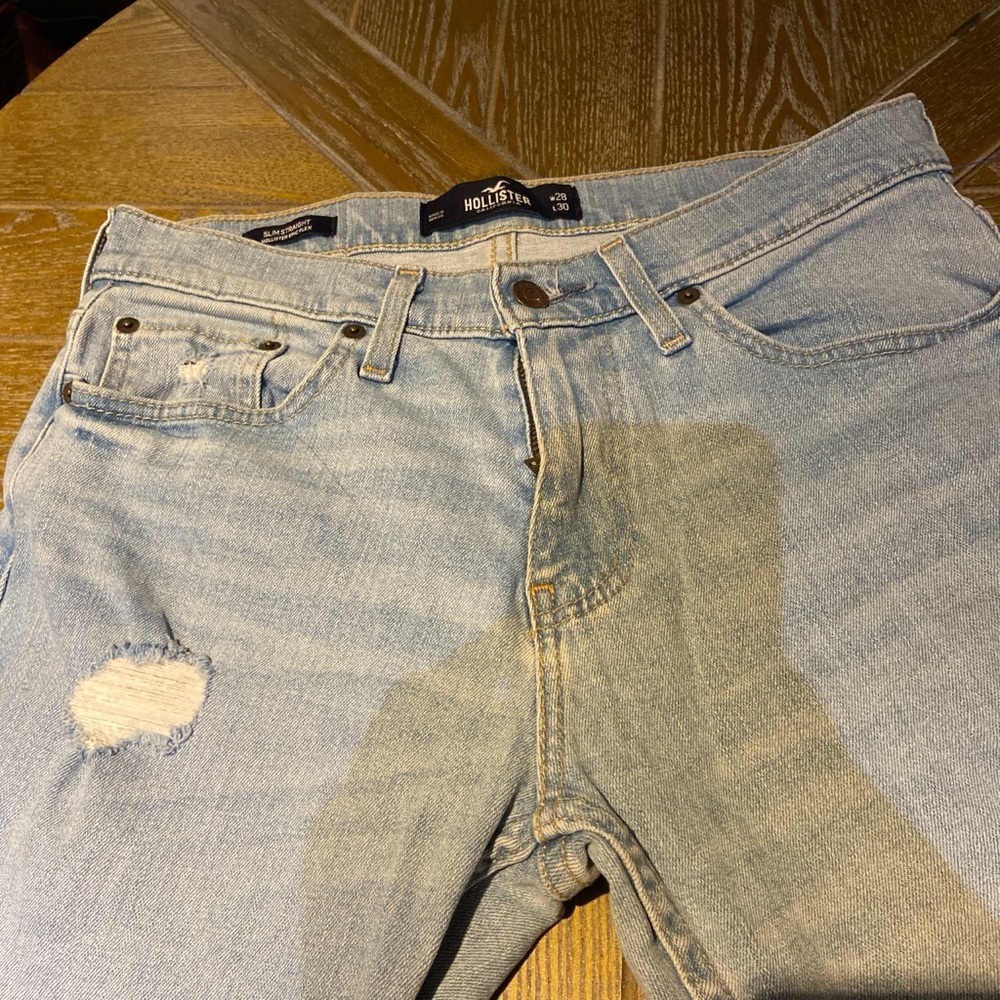 Hollister W28 L 30 light blue jeans